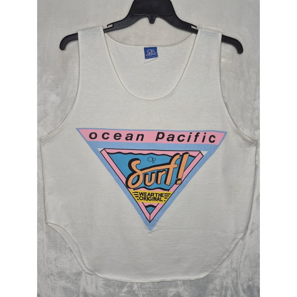 Vintage 80s Ocean Pacific Surf Tank Top One Size Fits All
